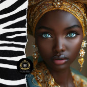 Afro-Amerikaanse vrouw decoupage Tissuepapier