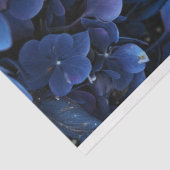 Afro-Amerikaanse vrouw in blauwe bloemen decoupage Tissuepapier (Detail)