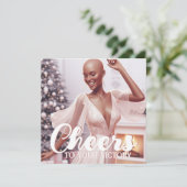 Afro-Amerikaanse vrouw kanker overlevende vreugdev Feestdagenkaart (Staand voorkant)