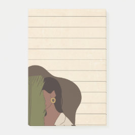 Afro-Amerikaanse vrouw levensstijl gevoerd kleveri Post-it® Notes