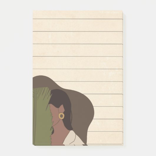Afro-Amerikaanse vrouw levensstijl gevoerd kleveri Post-it® Notes (Voorkant)