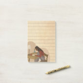 Afro-Amerikaanse vrouw levensstijl gevoerd kleveri Post-it® Notes (Op bureau)