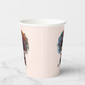 Afro-Amerikaanse vrouw met boomversierd haar Papieren Bekers (Rechts)