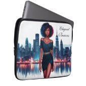 Afro-Amerikaanse vrouw modern decor  Laptop Sleeve (Voorkant Rechts)
