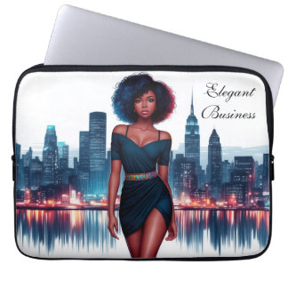 Afro-Amerikaanse vrouw modern decor Laptop Sleeve