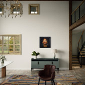 Afro-Amerikaanse vrouw portretkunst Canvas Afdruk