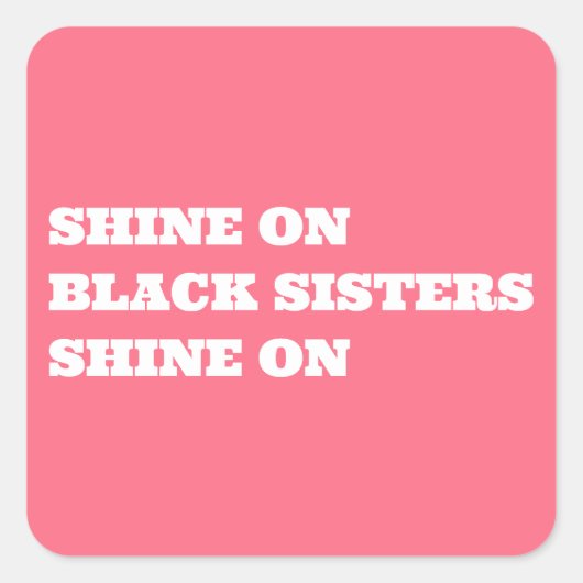 Afro-Amerikaanse vrouwen Motivatie Sticker (Voorkant)