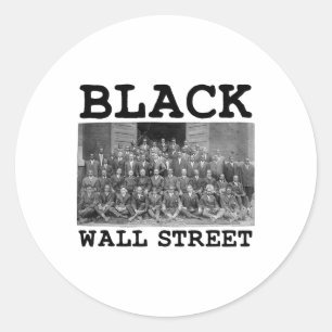 Afro-Amerikaanse Zakelijke Zwarte Geschiedenis Zwa Ronde Sticker