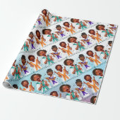 Afro-Amerikaanse zangers Cadeaupapier (Uitgerold)