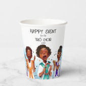 Afro-Amerikaanse zangers Papieren Bekers (Achterkant)