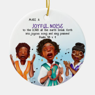 Afro-Amerikaanse zangers Schrift Keramisch Ornament
