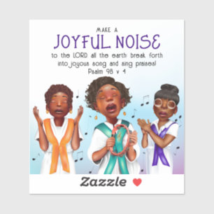 Afro-Amerikaanse zangers Schrift Sticker