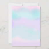 Afro-Amerikaanse zeemeermin Baby shower Glitter Ta Kaart (Achterkant)