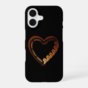 Afro-Amerikaanse Zwarte Geschiedenis Maand Valenti iPhone 16 Hoesje