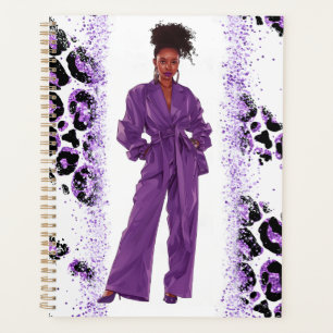 Afro-Amerikaanse Zwarte Koningin Melanin Sista Win Planner