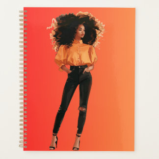 Afro-Amerikaanse Zwarte Koningin Melanin Sista Win Planner