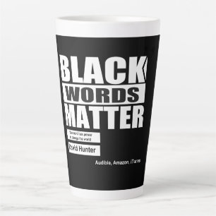 Afro-Amerikaanse zwarte woorden zijn belangrijk Latte Mok