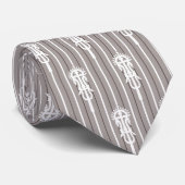 Afro Aygebam Lalibela Cross Pattern Stropdas (Opgerold)