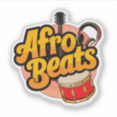 Afro Beats Sticker (Voorkant)