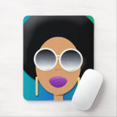 Afro Beauty Mousepad Muismat (Met muis)