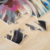 Afro Black Woman Colorful Retro Art Legpuzzel (Zijkant)