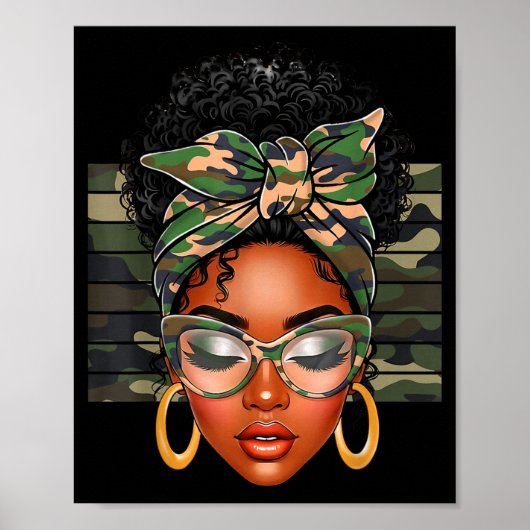 Afro Black Women African American Black History Mo Poster (Voorkant)
