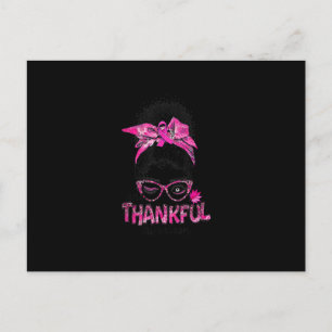 Afro Black Women Breast Cancer One Thankful Surviv Briefkaart