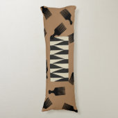 Afro Blowout Lichaamskussen (Voorkant Verticaal)