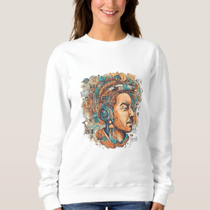 Afro Boho Queen - kleurrijke artistieke Trui
