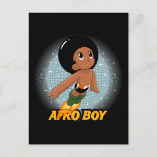 Afro Boy Briefkaart