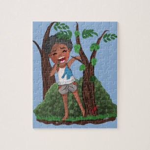 Afro boy. legpuzzel