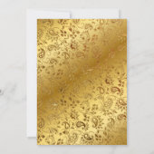 Afro Boy Rood Goud Kerst Baby shower Kaart (Achterkant)