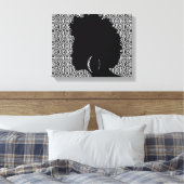 Afro Centric Verpakt Canvas Afdruk (Insitu (Slaapkamer))