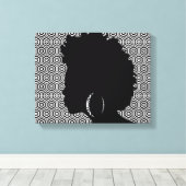 Afro Centric Verpakt Canvas Afdruk (Insitu (Houten vloer))
