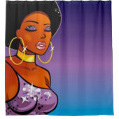 Afro-centrisch douchegordijn (Voorkant)