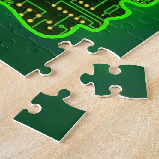 Afro-Circuit Jigzaag Puzzle Legpuzzel (Zijkant)