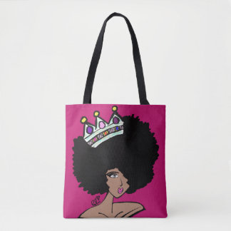 Afro Crown Canvas Bag Draagtas