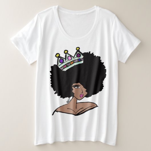 Afro Crown T-Shirt (Design voorkant)