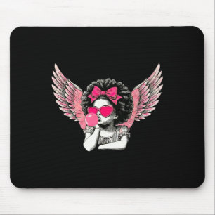 Afro Cupid Met Zonnebril Blaast Bubble Gum Valenti Muismat