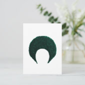 Afro Cyan Het museum Zazzle geschenken Briefkaart (Staand voorkant)