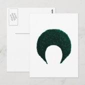 Afro Cyan Het museum Zazzle geschenken Briefkaart (Voorkant / Achterkant)