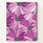 Afro Daisy Flower gepersonaliseerd Notitieboek (Achterkant)