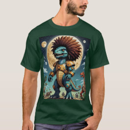 Afro-Dinosaurus Warrior Moonlight Shirt
