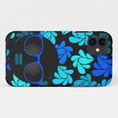 Afro Diva Blauw  Case-Mate iPhone Case (Achterkant (horizontaal))