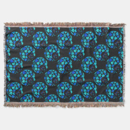 Afro Diva Blauw Deken