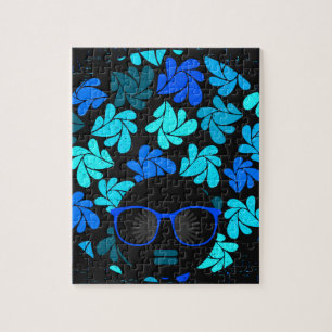 Afro Diva Blauw Legpuzzel