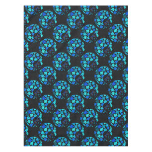 Afro Diva Blauw Tafelkleed
