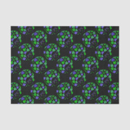 Afro Diva Green & Blue Tissuepapier