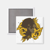 Afro Diva Magnet Magneet (Voorkant / Achterkant)