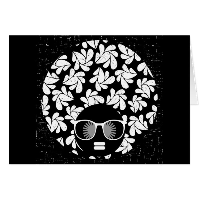 Afro Diva Noir & Blanc (Devant horizontal)